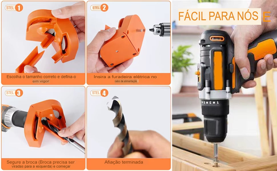 AFIADOR DE BROCAS JL + BRINDE