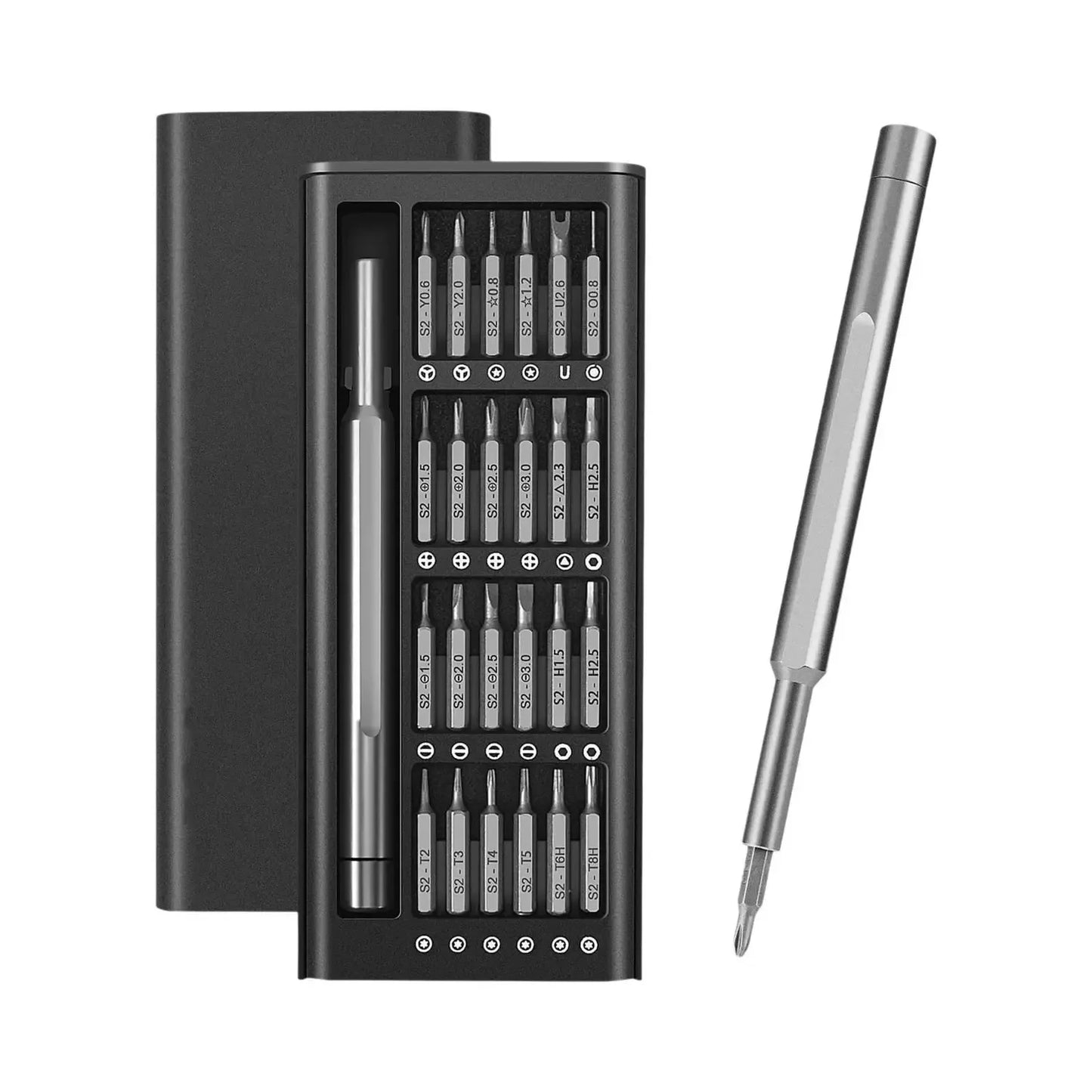 Conjunto de chave de fenda de precisão 28 em 1, chave de fenda magnética profissional
