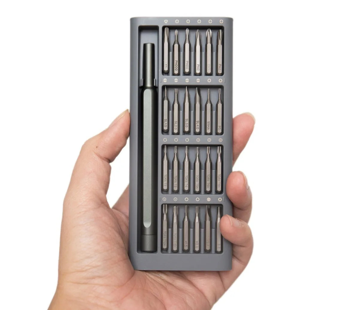 Conjunto de chave de fenda de precisão 28 em 1, chave de fenda magnética profissional
