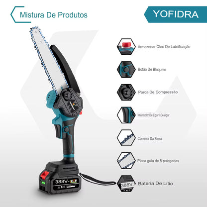 Motosserra Elétrica Recarregável