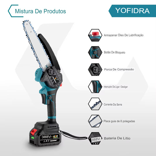 Motosserra Elétrica Recarregável