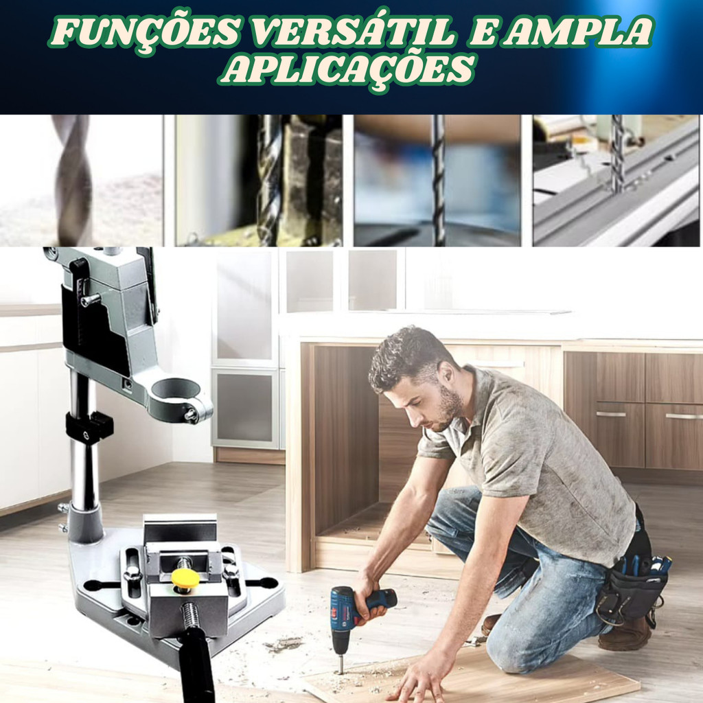 Suporte para Mesa Bancada Furadeira Eletrica 1/2 E 3/8 Ajustavel