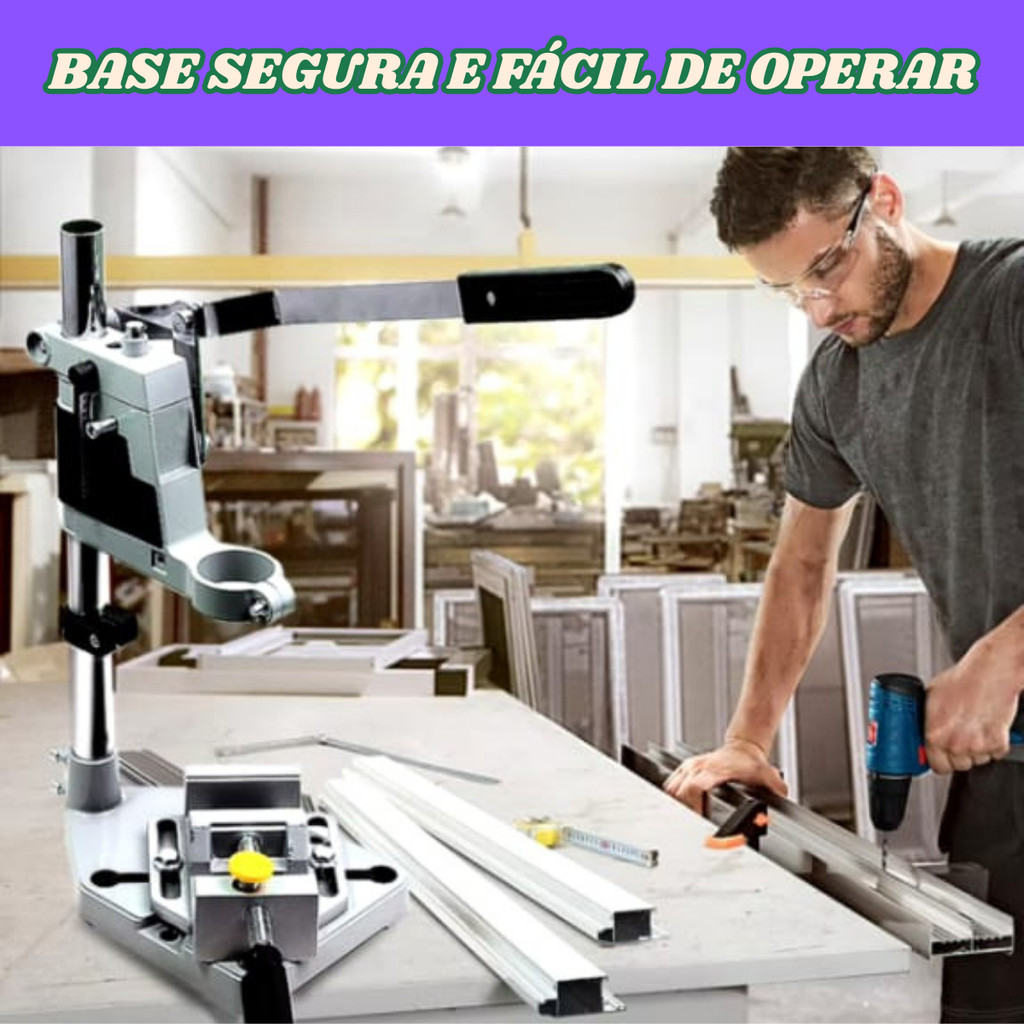 Suporte para Mesa Bancada Furadeira Eletrica 1/2 E 3/8 Ajustavel